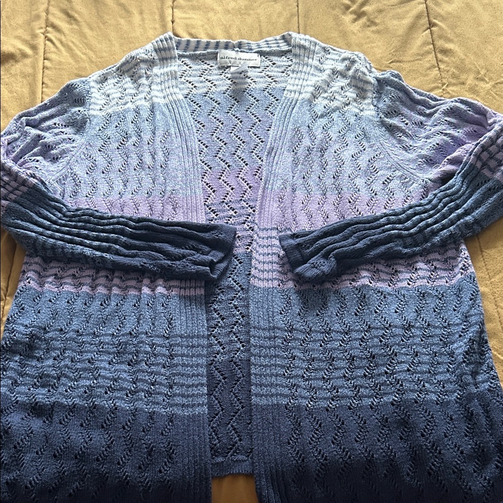 alfred dunner Gradient Blue Women's Sweater